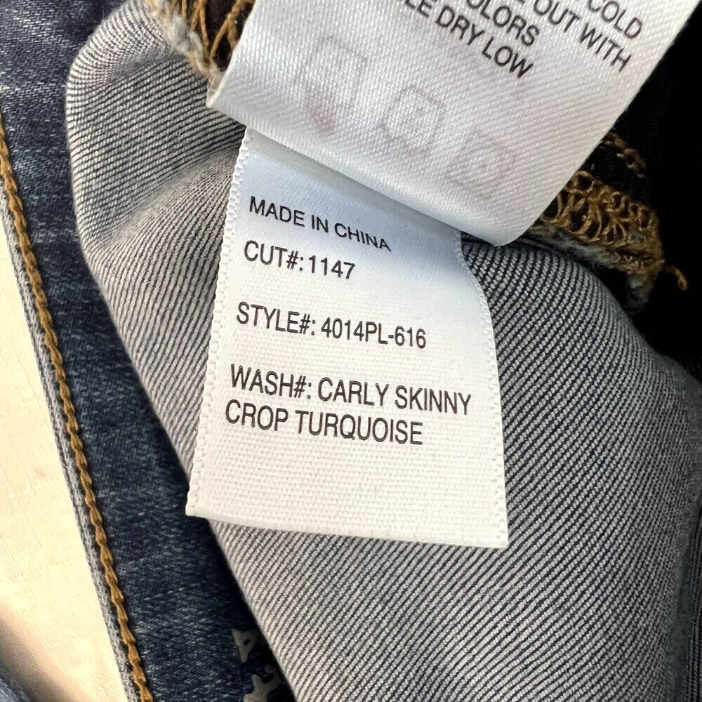 Articles of Society Carly Skinny Crop Med Wash Jean Women's Size 25 - Picture 10 of 11